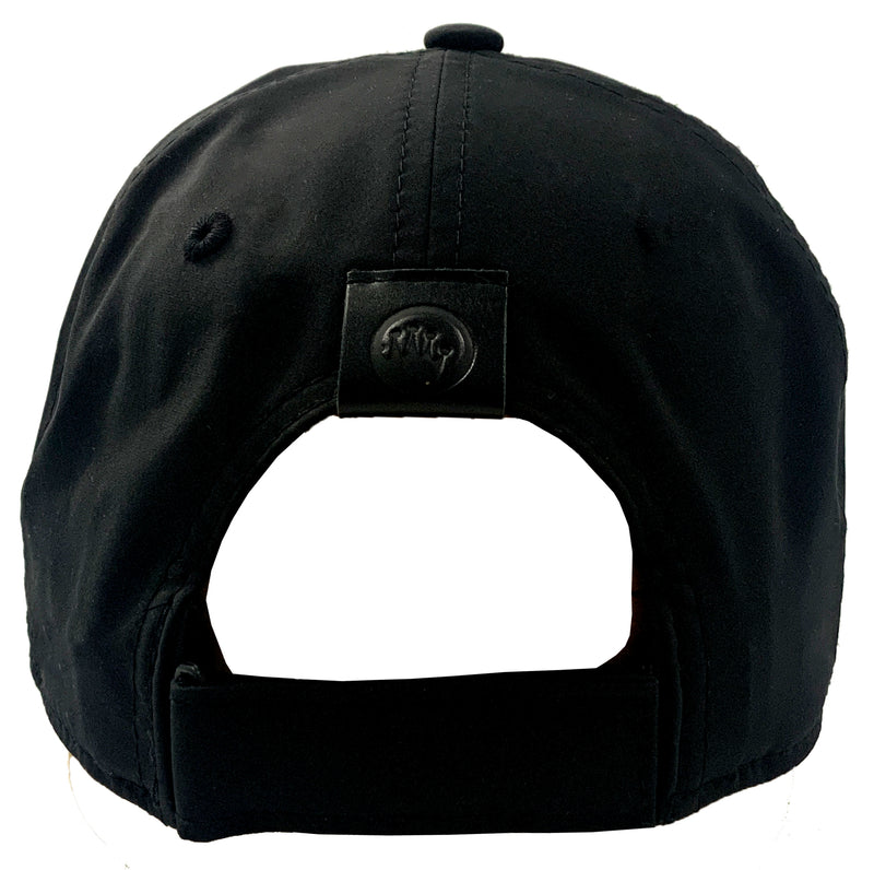 KING OF THE BEACH Miramar Black Leather Patch Hat - Mens, Velcro